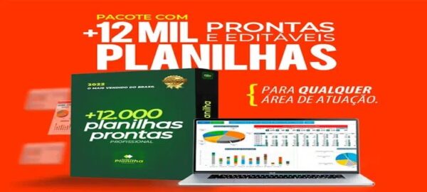 12.000 Planilhas Prontas e Editáveis